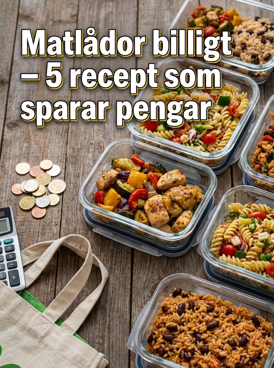 Matlådor billigt: 5 recept som sparar pengar – snabbt och enkelt